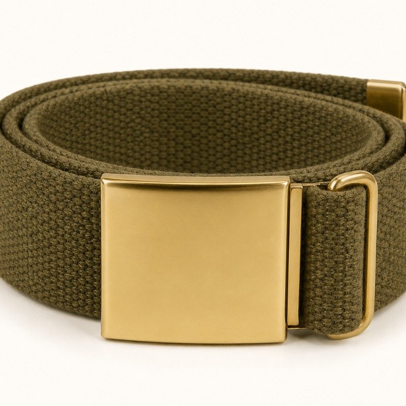 NCC Web Belt with Brass Buckle